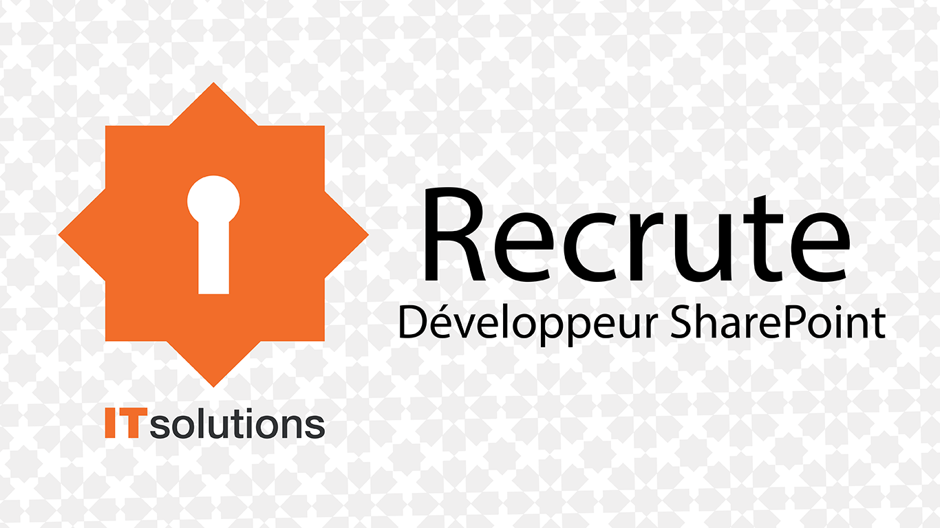 IT Solutions recrute Développeur Sharepoint
