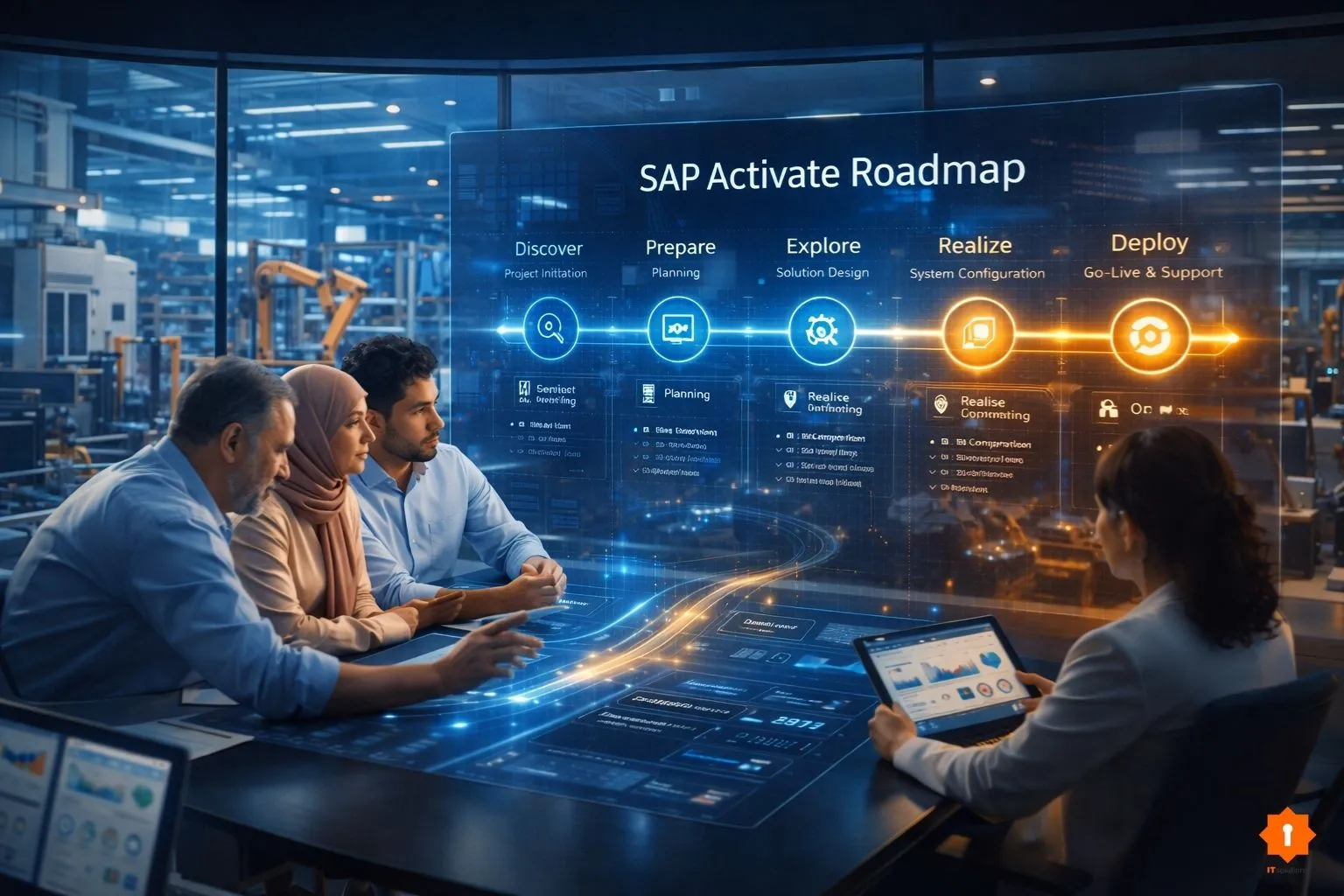 SAP Activate : les phases principales et les intervenants