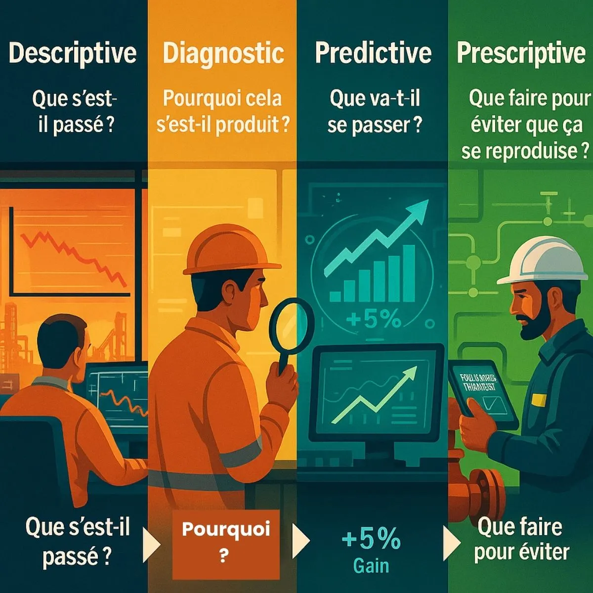 Data Analytics - les 4 étaps